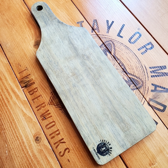 Astral✨Owl🦉Artisan Handcrafted🖐️Finely Engraved Bamboo🎍Cutting/Serving Paddle - Picture 5 of 5